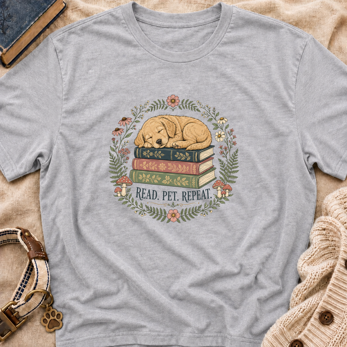 Read Pet Repeat T-Shirt