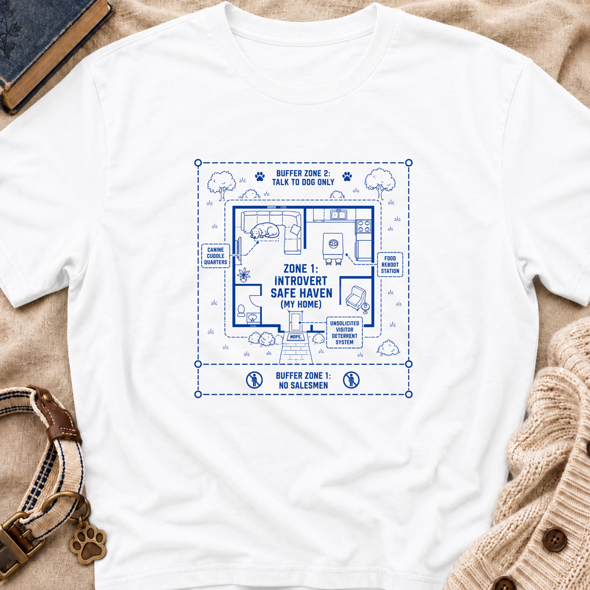 "Zone 1: Introvert Safe Haven" T-shirt