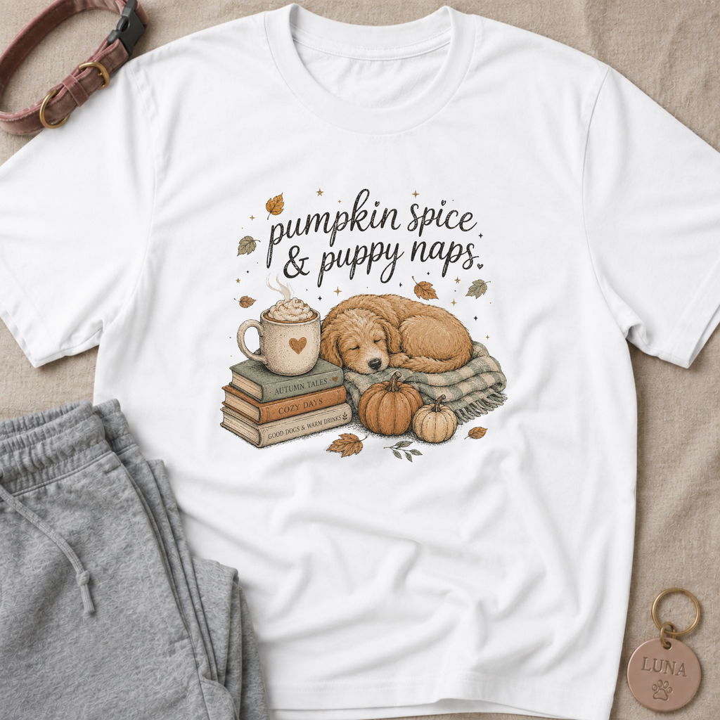 Pumpkin Spice & Puppy Naps T-Shirt