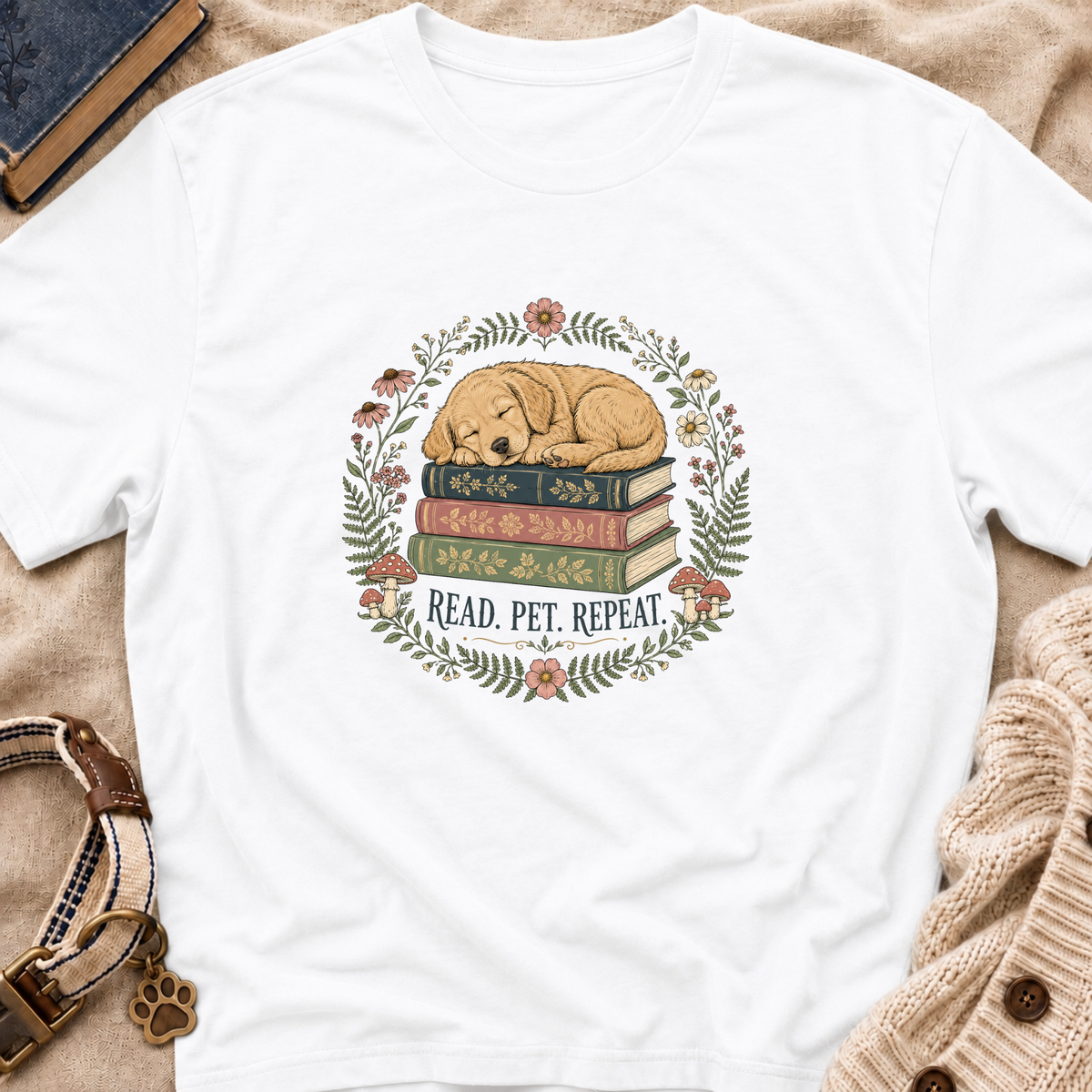 Read Pet Repeat T-Shirt
